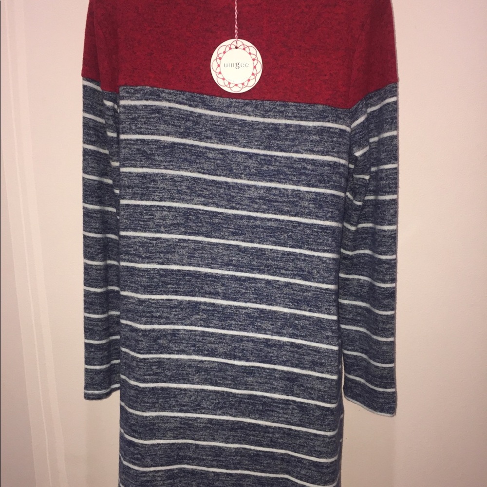 Striped umgee sweater dress